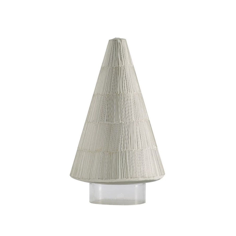 9" Snowy Mosaic Tree Cloches - POTTERY BARN - Picture 3 of 7